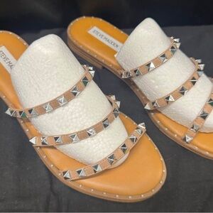 Steve Madden Tan Studded Sandals - Like New